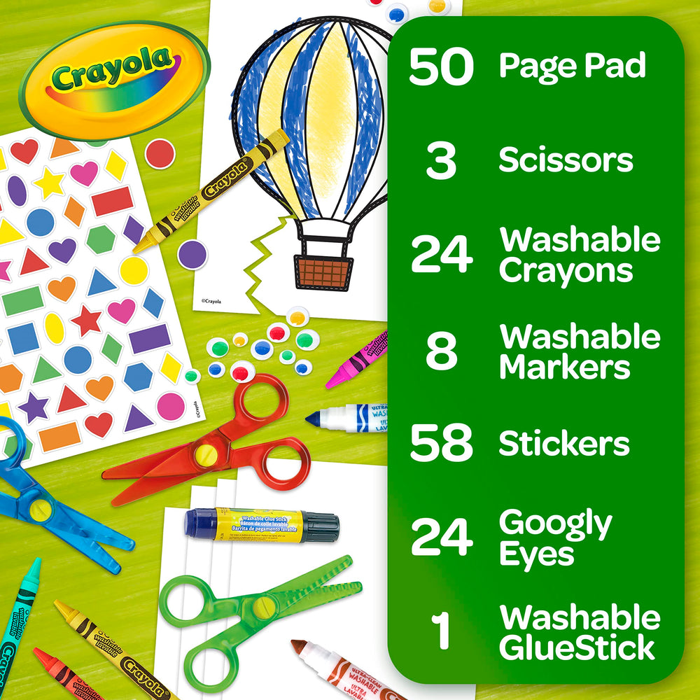 Crayola 50-page scissor skills activity pad guides practice