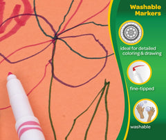 Back-to-school setup with Crayola Ultra Clean markers ready for daily use.