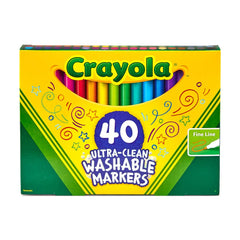 Child drawing with Crayola Ultra Clean markers for a meticulous coloring page.
