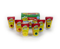 Crayola violet paints inspire creative exploration, ideal for early color mixing.