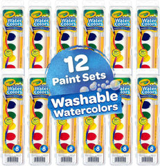 Crayola washable paint easily cleans from skin and clothes.