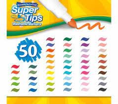 Crayola washable markers with durable tips for mess-free art sessions.