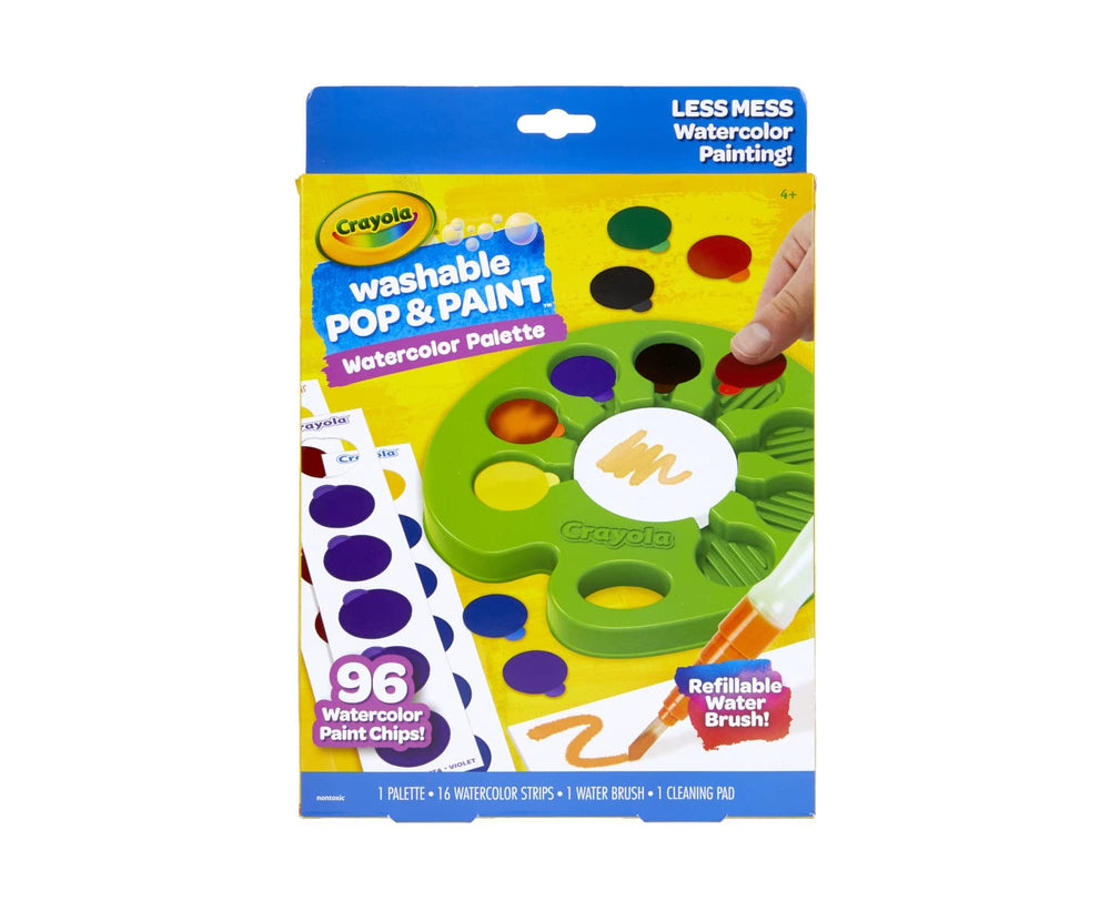 Crayola Watercolor Pop gift-ready packaging ideal for holidays and birthdays.