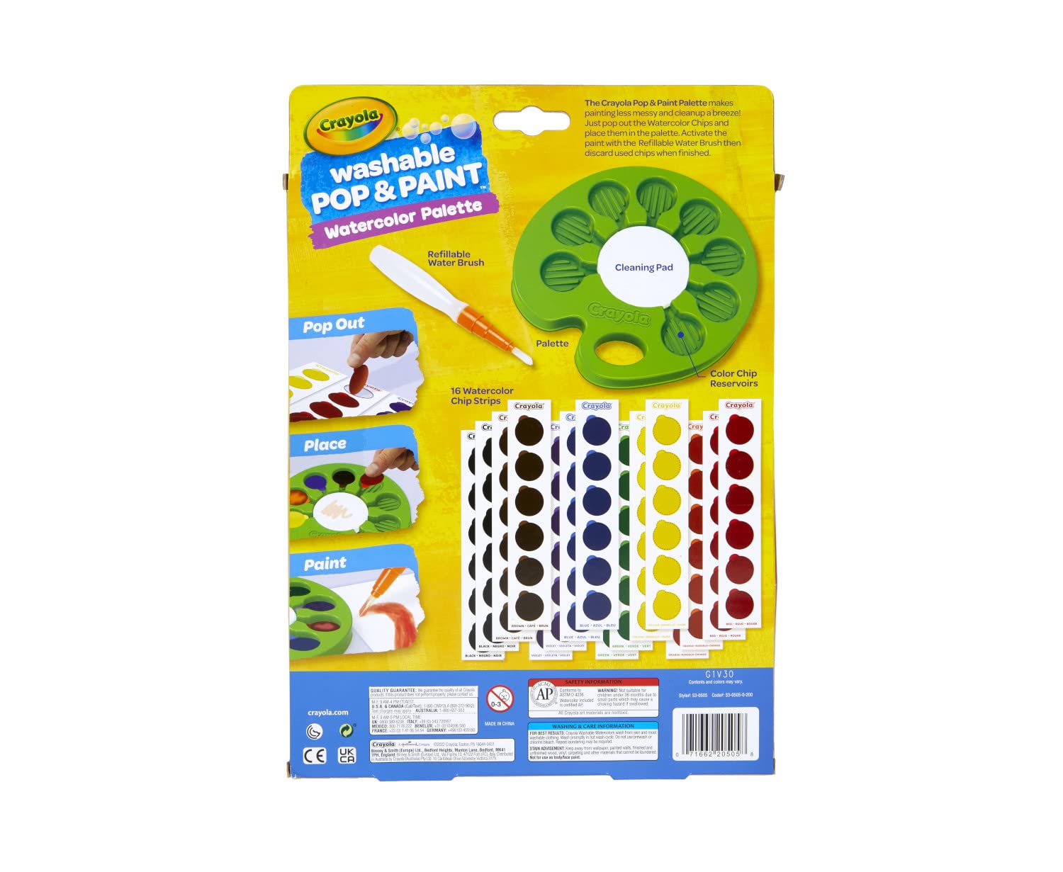 Crayola Watercolor Pop portable art set for creativity anywhere.