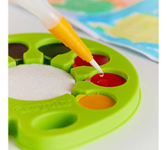 Crayola Watercolor Pop refillable water brush for precise color activation.