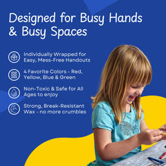 CrayonKing non-toxic crayons meet safety standards with ASTM D4236 label
