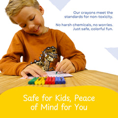 CrayonKing non-toxic safety with ASTM D4236 standard for peace of mind