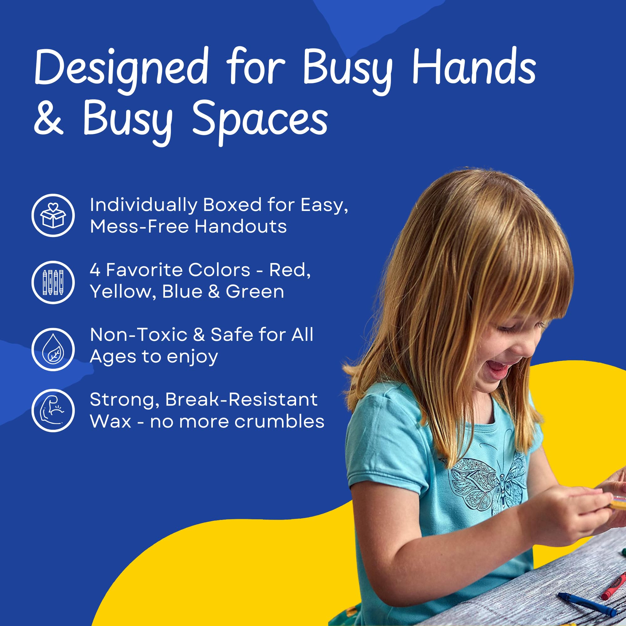 Compact CrayonKing crayons designed for small hands and steady drawing