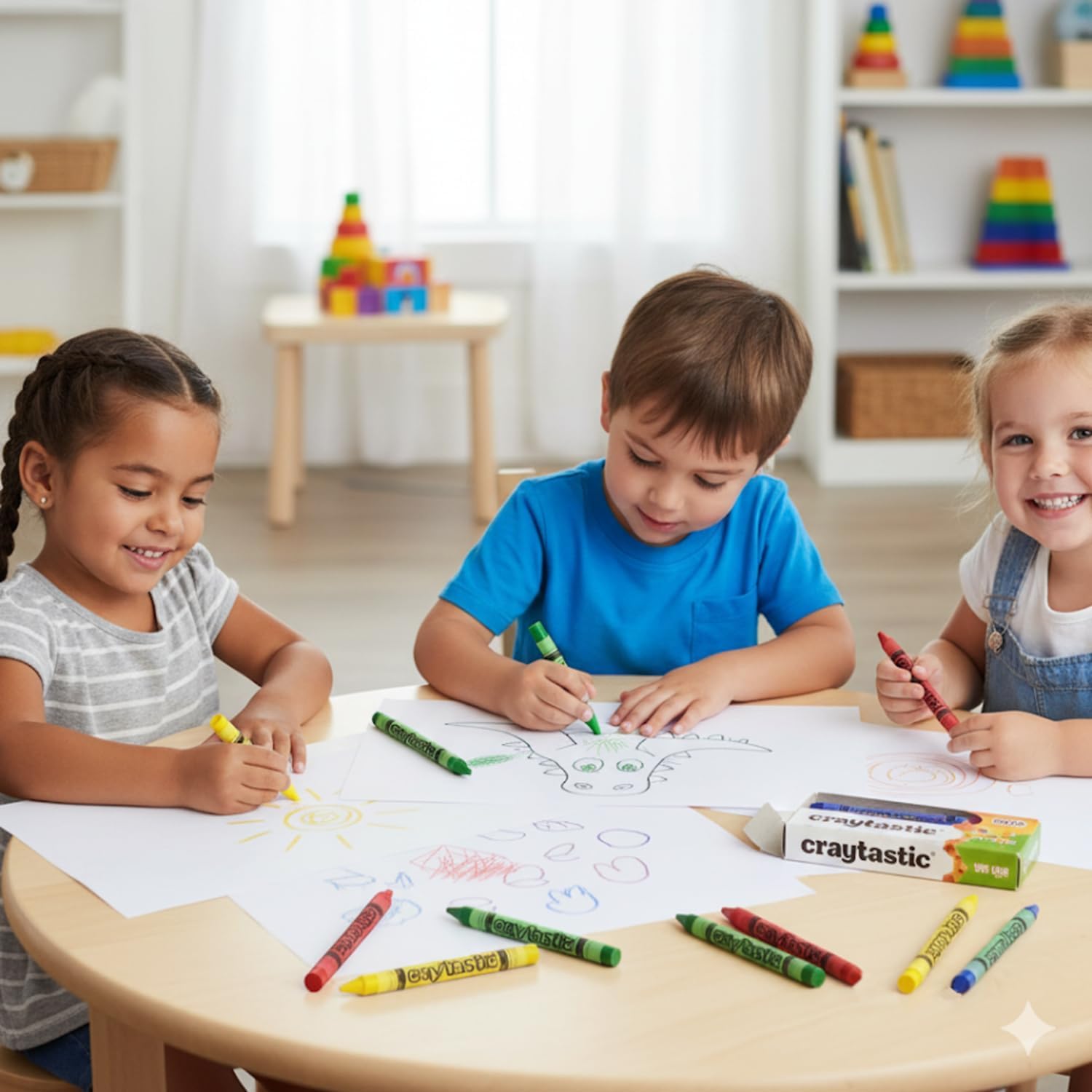 Craytastic non-toxic lead-free — kid-friendly color tool for art.
