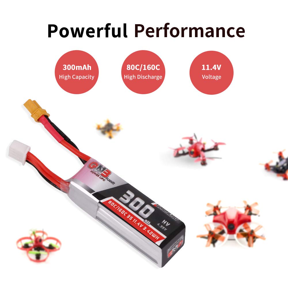 XT30 connector LiPo battery ready for quick plug-in and reliable power