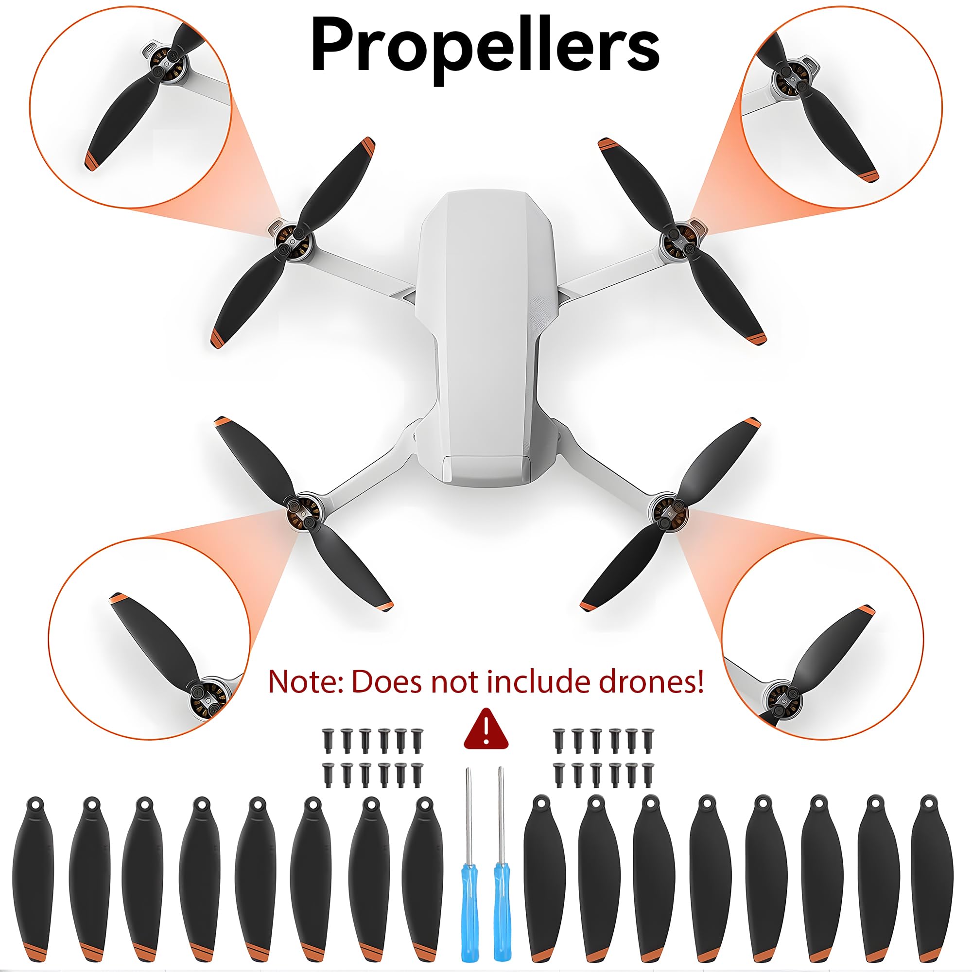 Craznick landing gear extension raises the drone to avoid debris