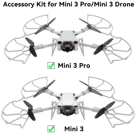 Craznick Mini 3 Pro folding landing gear keeps debris off the drone