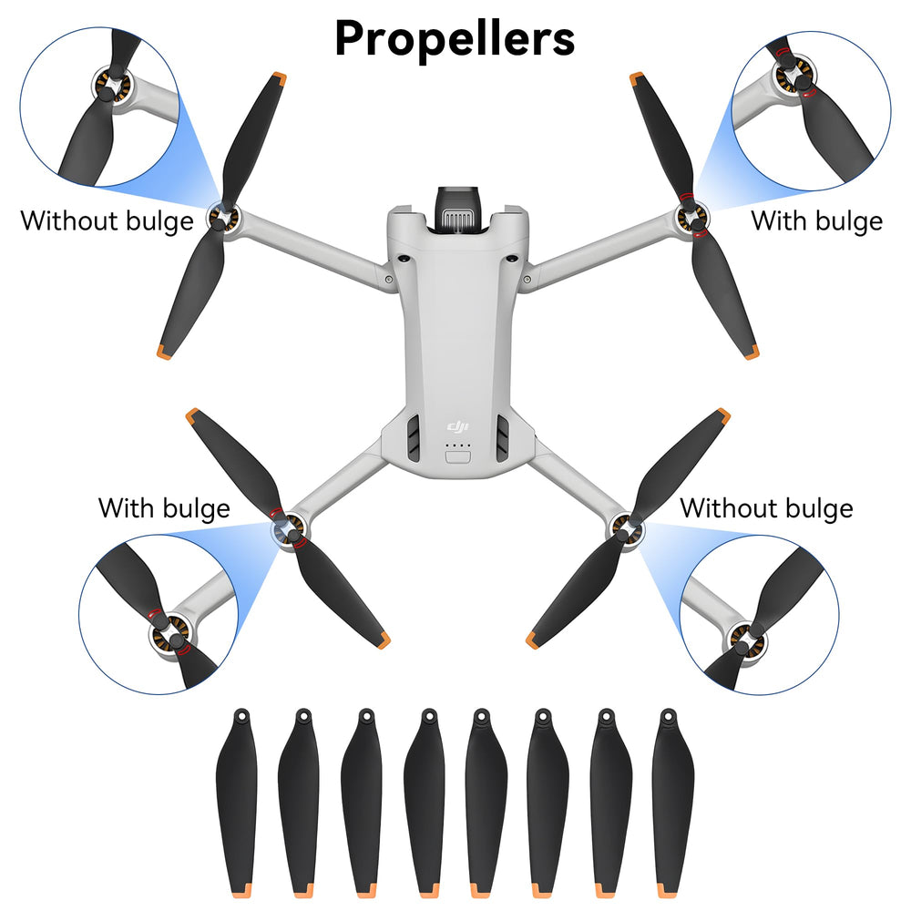 Craznick Mini 3 Pro low-noise blades offer smooth, quiet operation