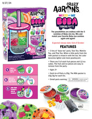 Crazy Aaron's Mixed by Me Boba kit tea-themed putty tins support sensory exploration