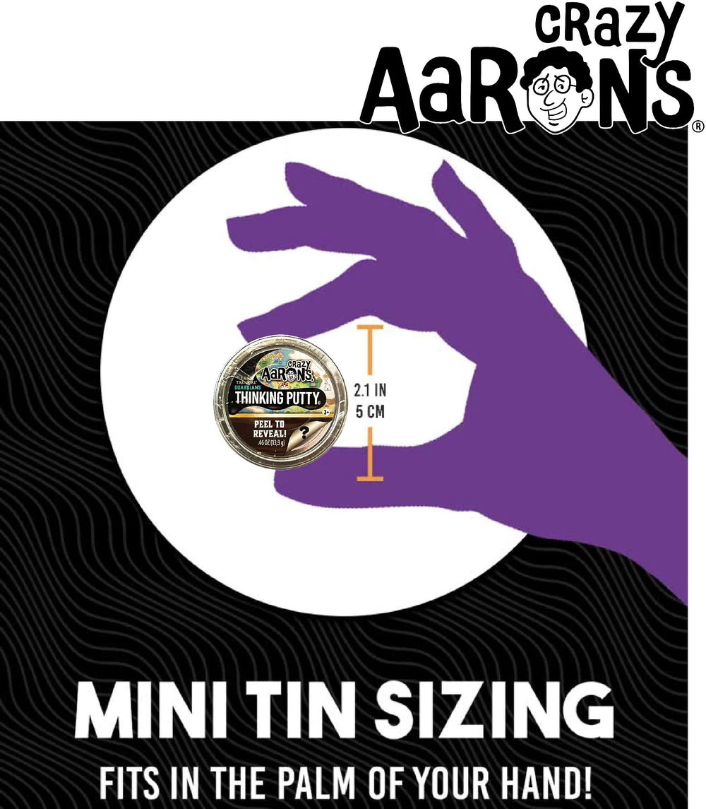 Crazy Aaron's Putty Meteorite Falls tin contains meteorite-inspired material for a rare twist.