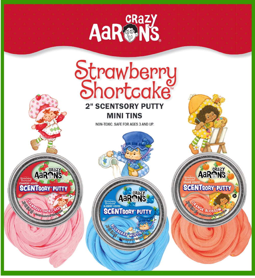 Crazy Aaron's Scent Sory Putty Orange Blossom mini tin for relaxing mindful play.