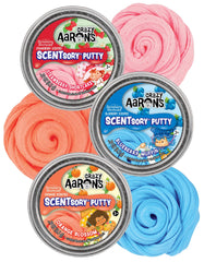 Crazy Aaron's Scent Sory Putty Strawberry Shortcake mini tin for calming sensory fun.