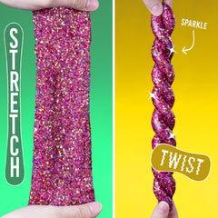 Glitter pieces in Curious Kitten putty spark imaginative play.