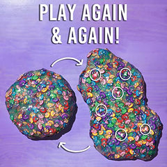 Clear putty surface of Crazy Aaron's Thinking Putty Gnome Home highlights color shifts during play
