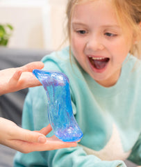 Crazy Aaron's Putty liquid-glass see-through close-up highlights glassy transparency for sensory exploration.