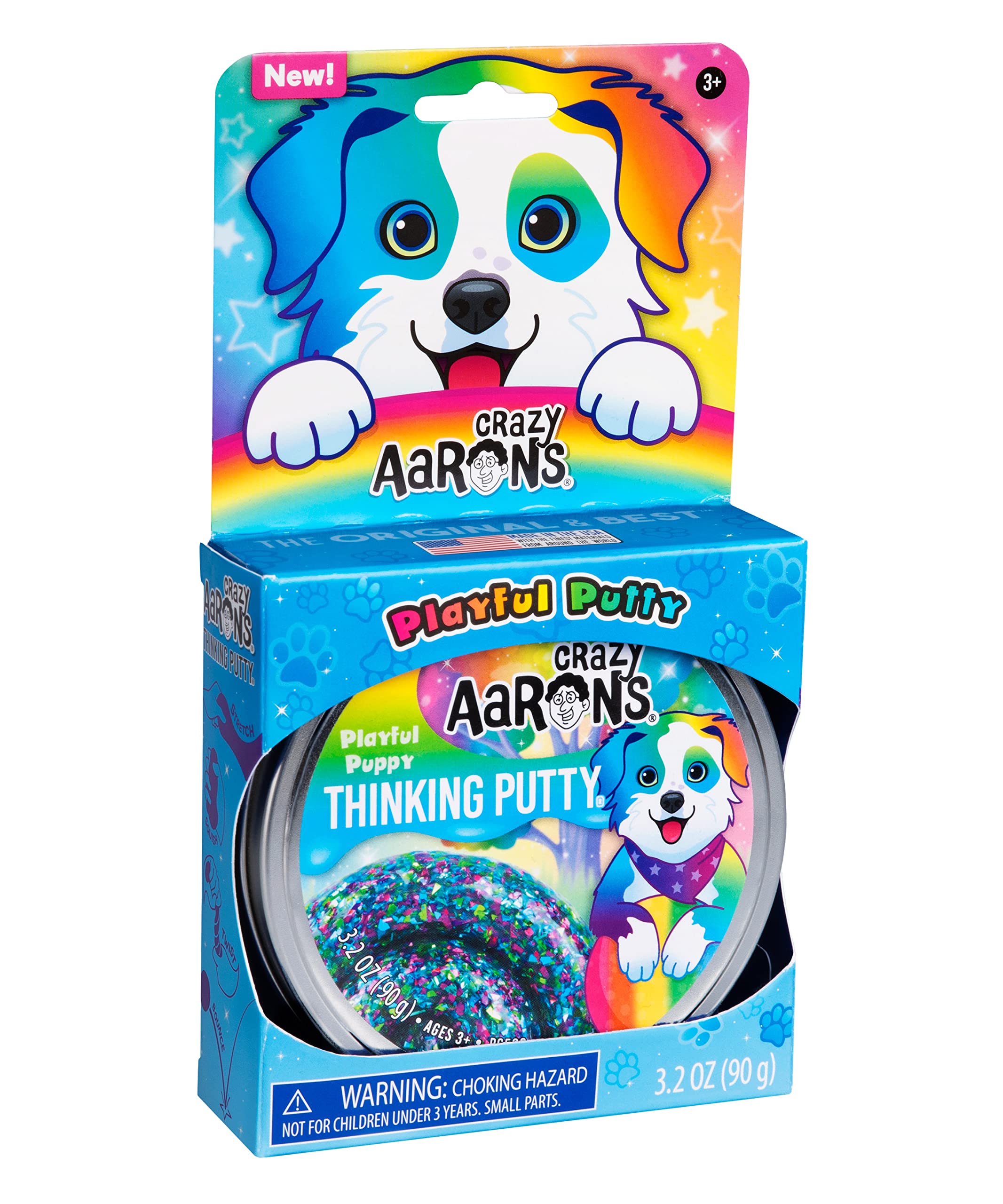 Crazy Aaron's Thinking Putty Playful Puppy fidget-friendly for kids and adults