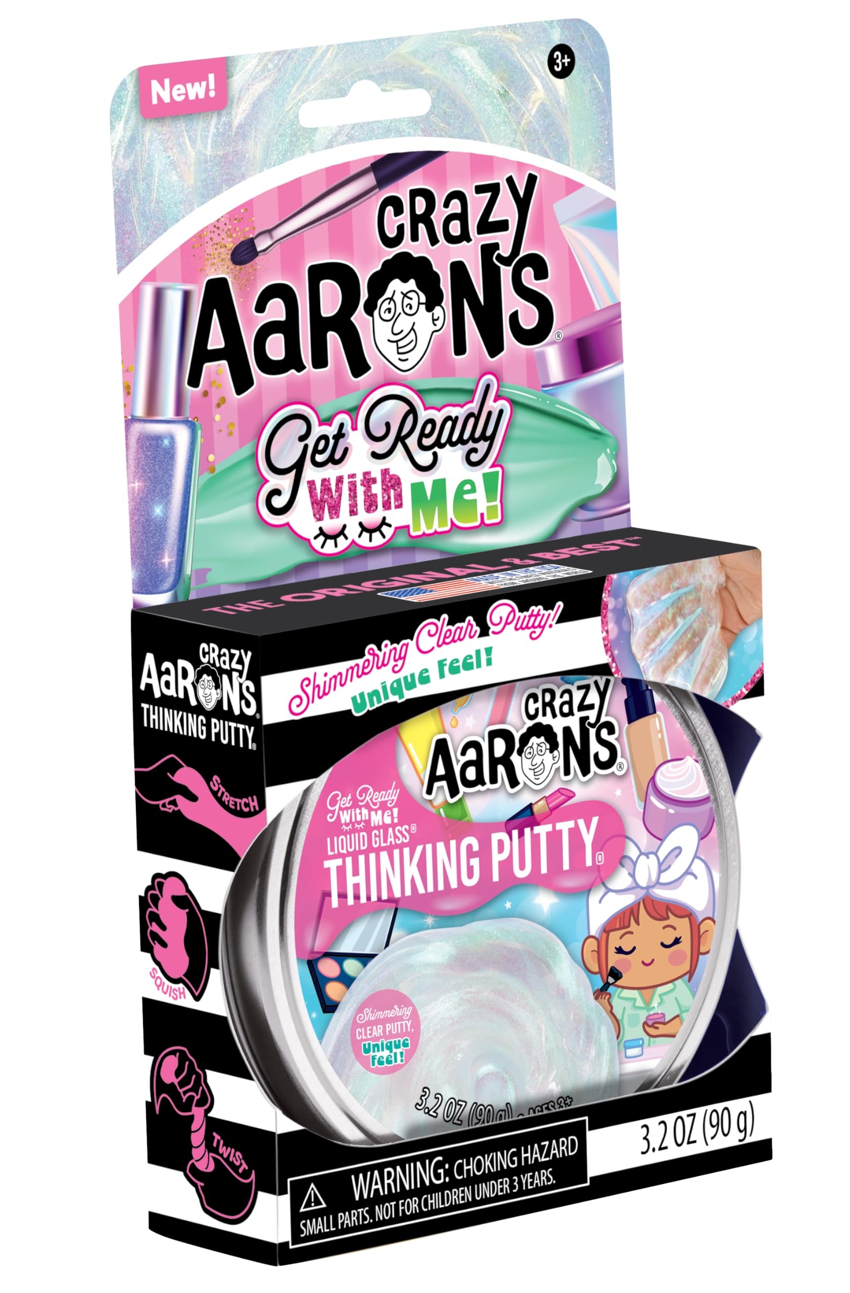 Crazy Aaron's Get Ready with Me Thinking Putty soft silicone that never dries.