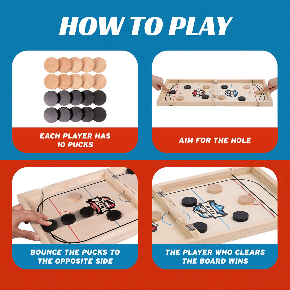 Crazy Games Portable indoor game night setup for desks and coffee tables.