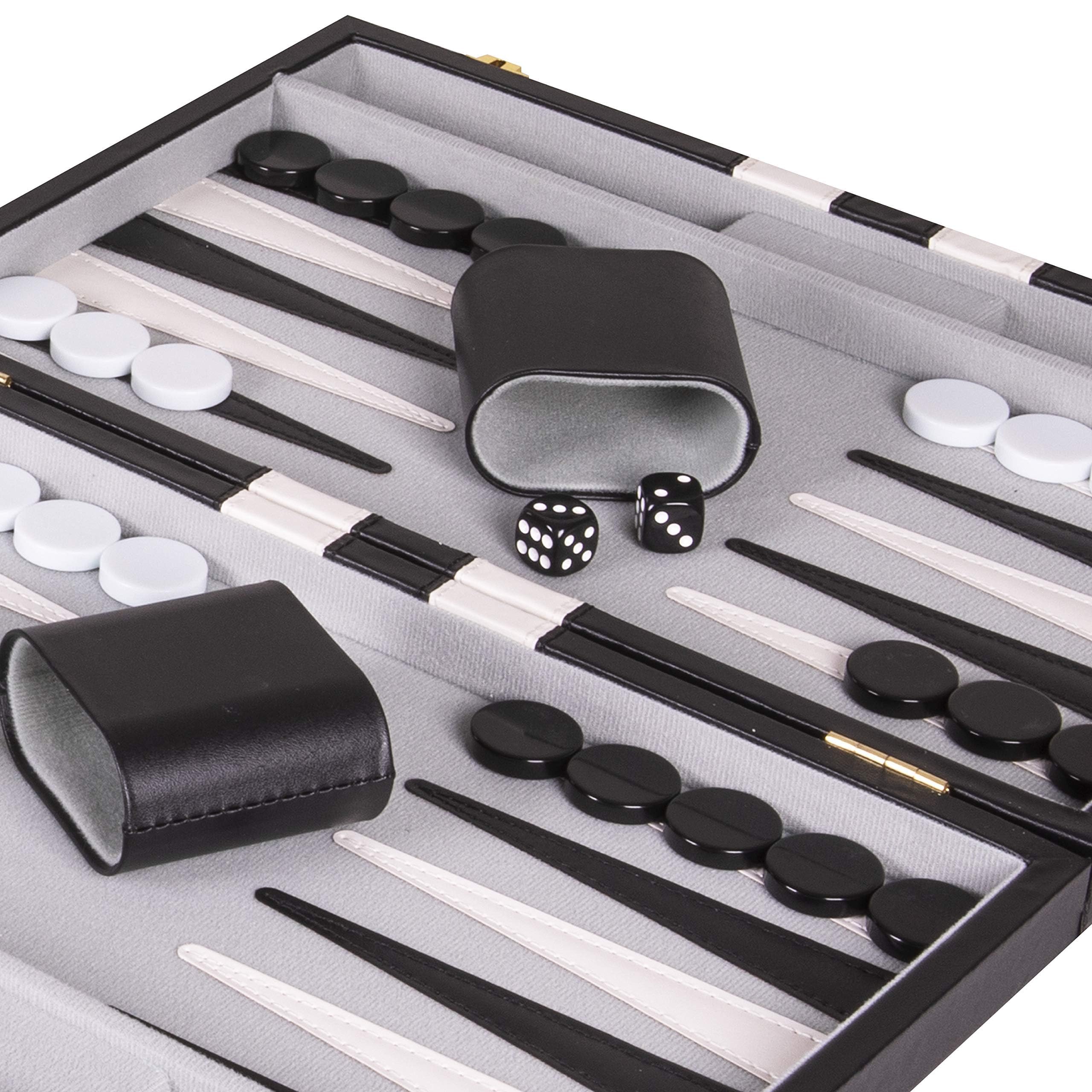 Crazy Games travel backgammon set folded for portable entertainment on trips