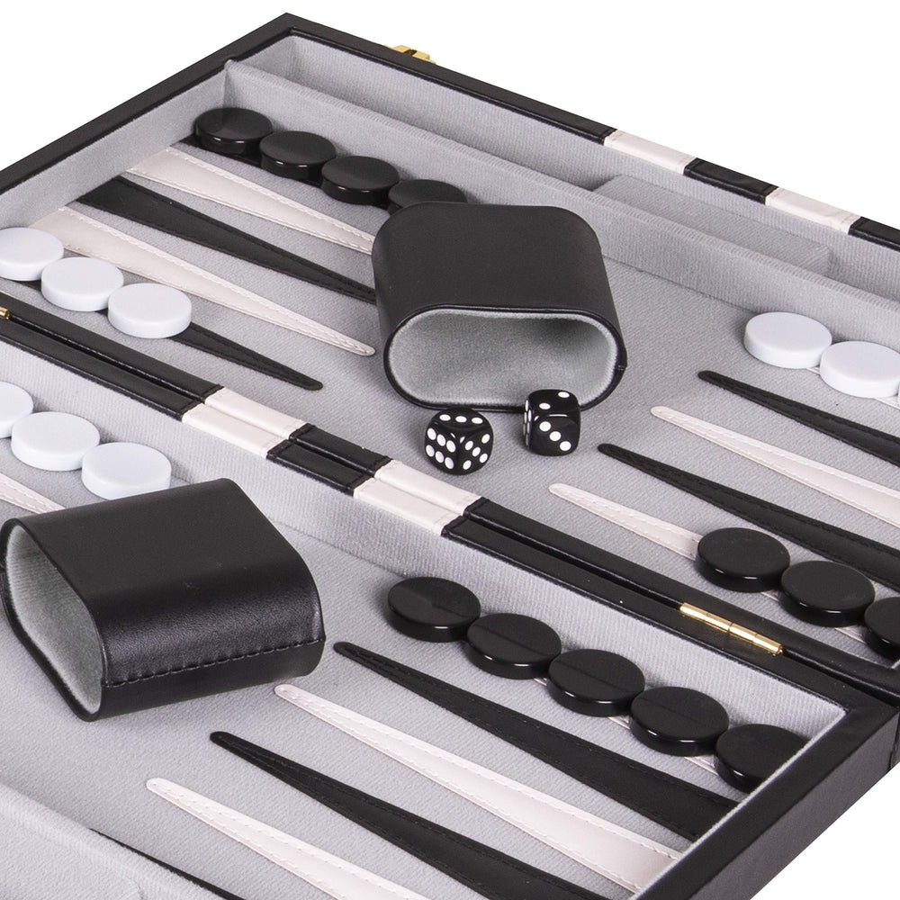 Crazy Games travel backgammon set folded for portable entertainment on trips