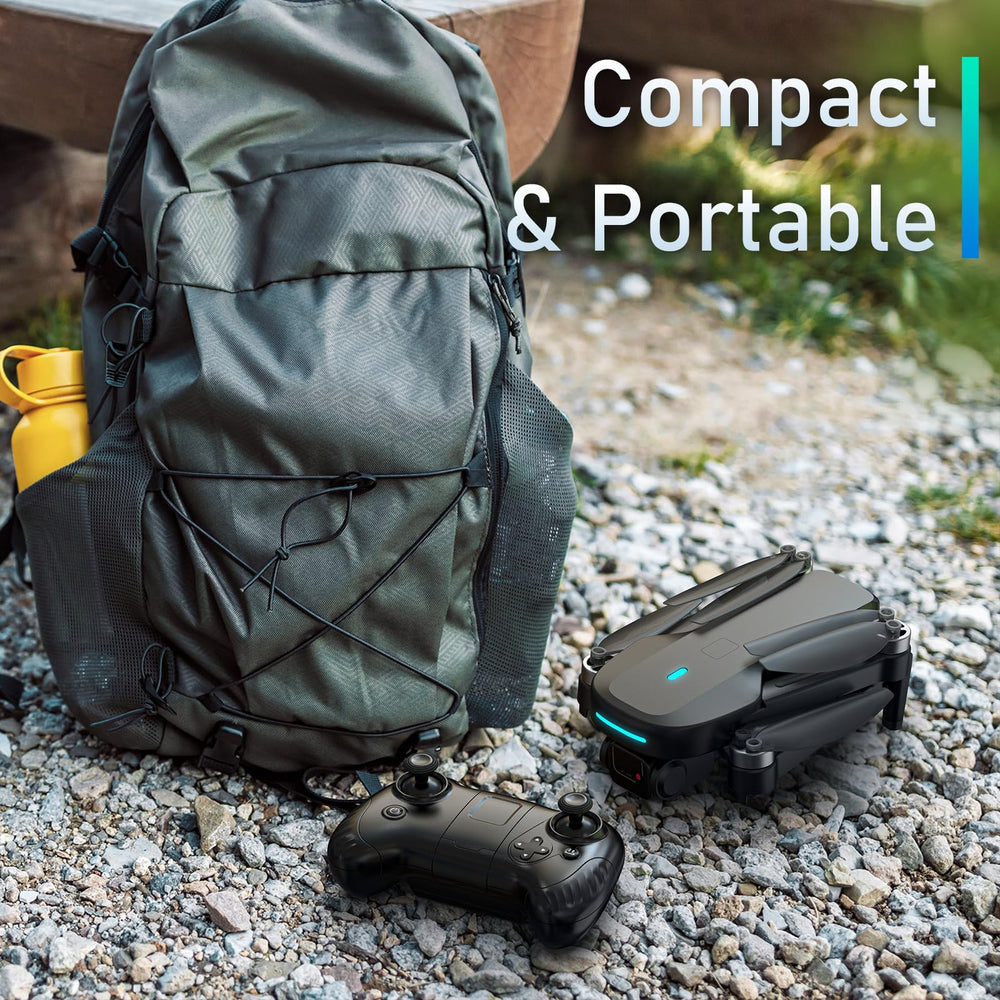CrazyNov foldable design fits in a bag with a protective case.