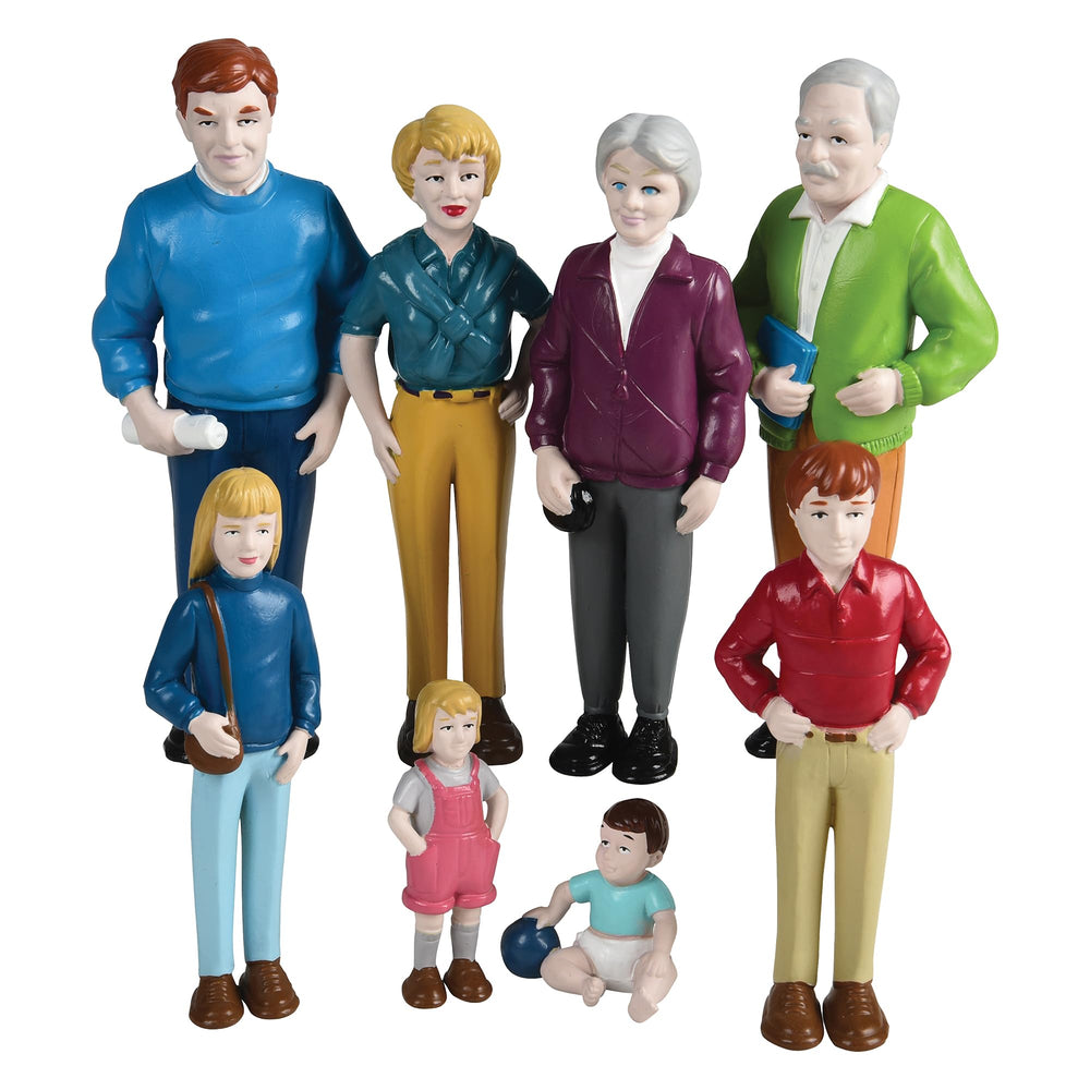Cre8tive Minds Marvel Education Caucasian family baby figure supports early pretend play.