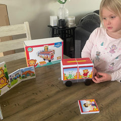 CreateOn Daniel Tiger trolley tiles museum gallery view promotes spatial exploration and design planning