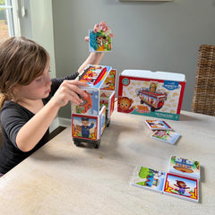 CreateOn Daniel Tiger trolley tiles 3x6 rectangle piece for versatile builds