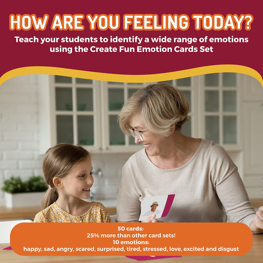 CreateFun Happy emotion card photo to support positive feelings in sessions