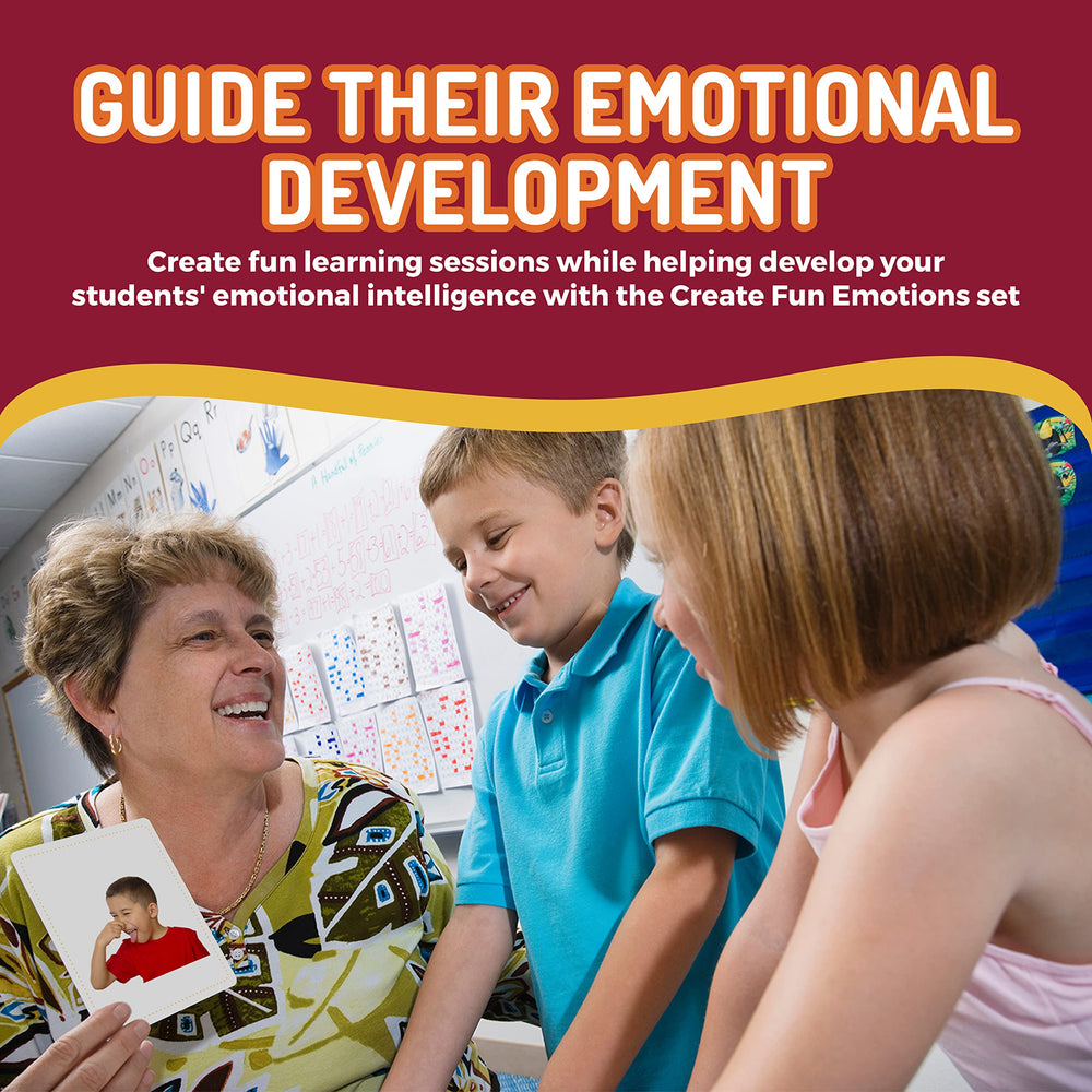 CreateFun Stressed emotion card photo to support relaxation strategies and regulation practice