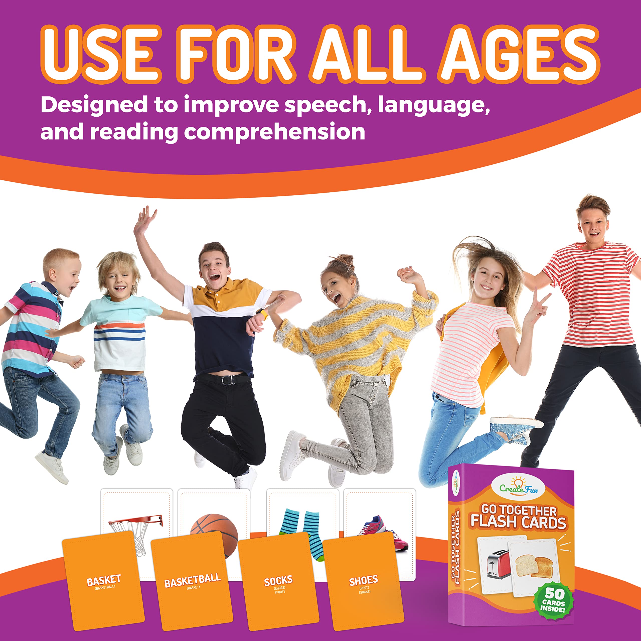 CreateFun Go Together cards feature smudge-proof, water-resistant coating for durable daily use