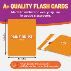 CreateFun Go Together flash cards designed for speech therapy and ESL practice with durable coatings