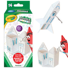 CreateOn Crayola Doodle Tiles castle tiles spark imaginative storytelling via magnetic play