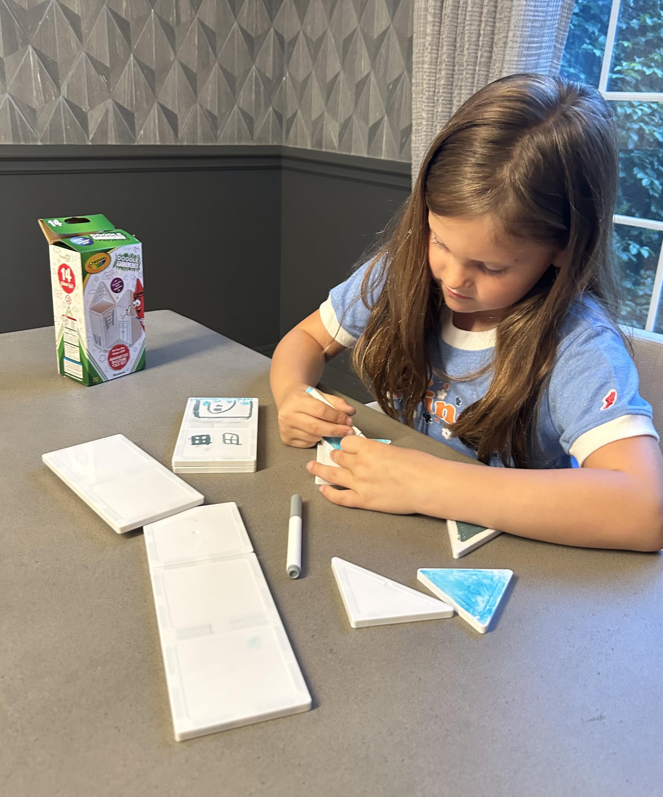 CreateOn Crayola Doodle Tiles interactive-assembly tiles support hands-on learning