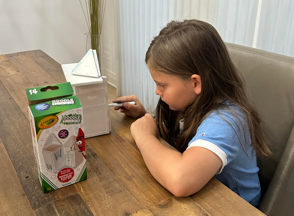 CreateOn Crayola Doodle Tiles kid-friendly design aids easy playtime