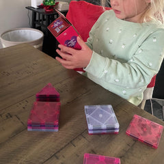 CreateOn Crayola magnetic tiles highlight vibrant colors and shapes for pattern play.