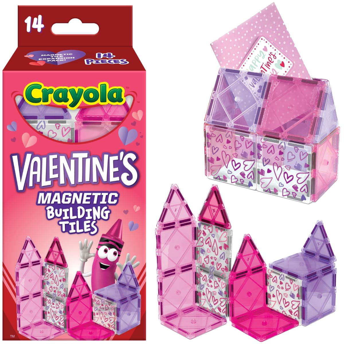 CreateOn Crayola magnetic tiles hero display sparks creativity during open-ended play.