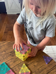 CreateOn Crayola magnetic tiles pastel close-up magnets and soft colors inviting tactile play.