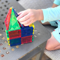 CreateOn Crayola mini magnetic PIP-Tiles colorful shapes aid learning