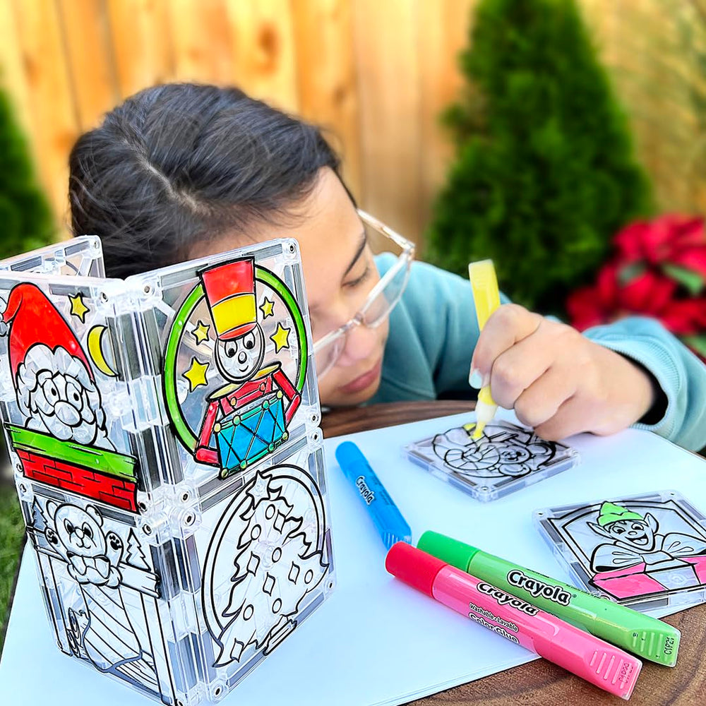 CreateOn Crayola PaintOn color-shapes tiles support early color and geometry exploration.