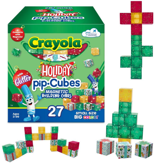 CreateOn Crayola PIP Cubes packaged box for colorful open-ended play.