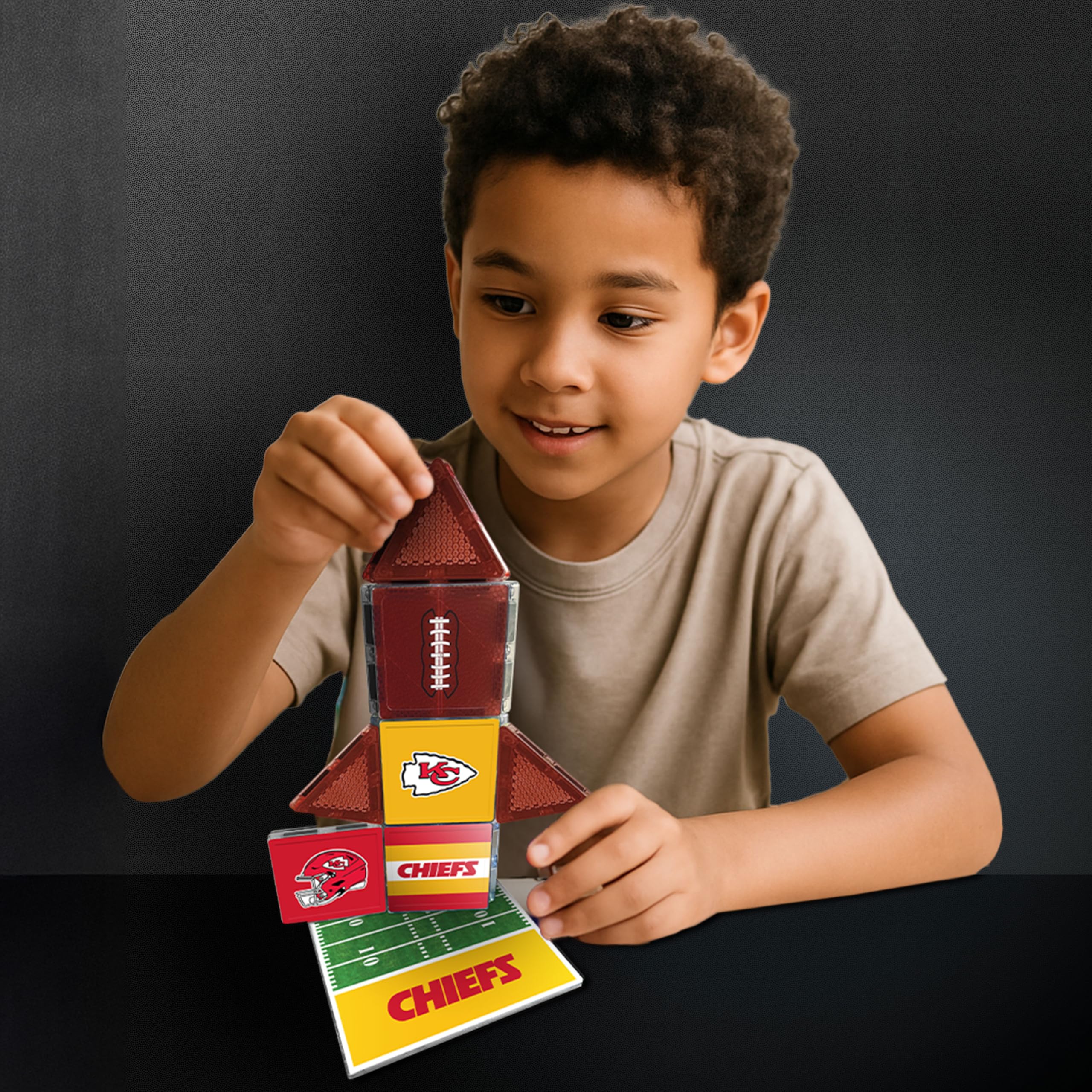 CreateOn Fan-Tiles mini stadium assembled for play.