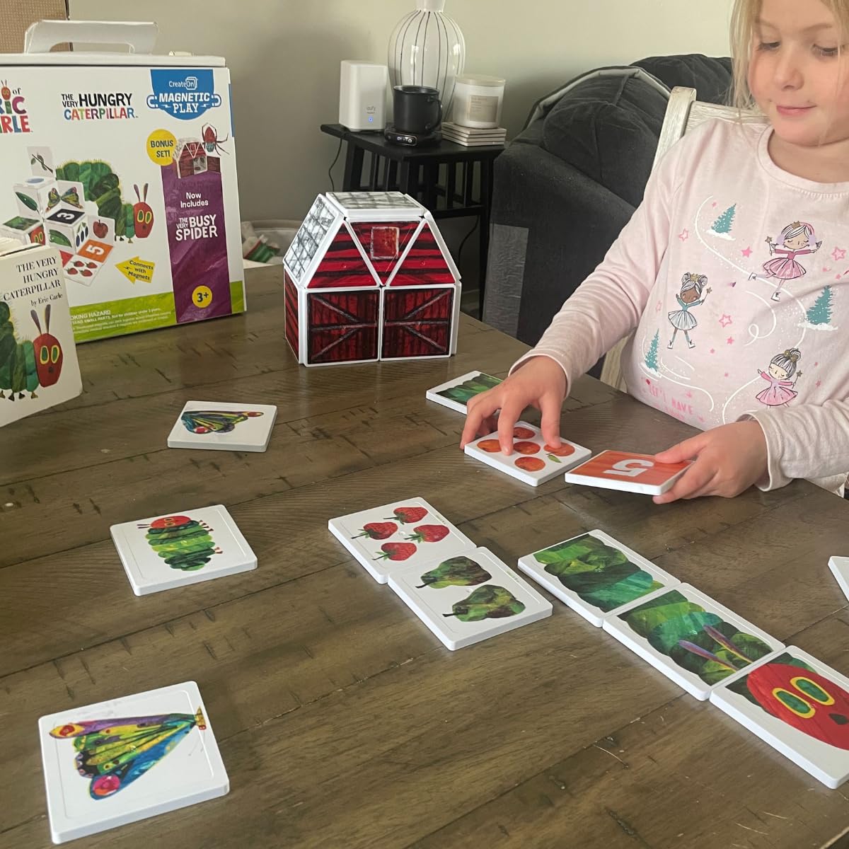 CreateOn magnetic building tiles set for hands-on STEM learning