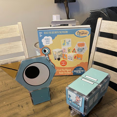 CreateOn travel-friendly tile set for car rides and flights with the Pigeon theme.