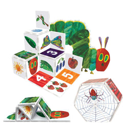 CreateOn Very Busy Spider tiles in bright colors for color naming